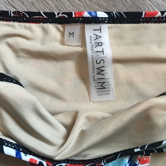 Tart Iris Floral Print Side Tie Swim Bottom FLAW - Picture 4 of 7